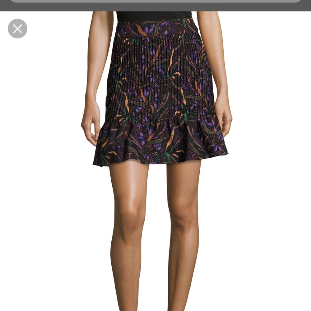 New Saloni Woven skirt Pleated Size 8 - Picture 5 of 7
